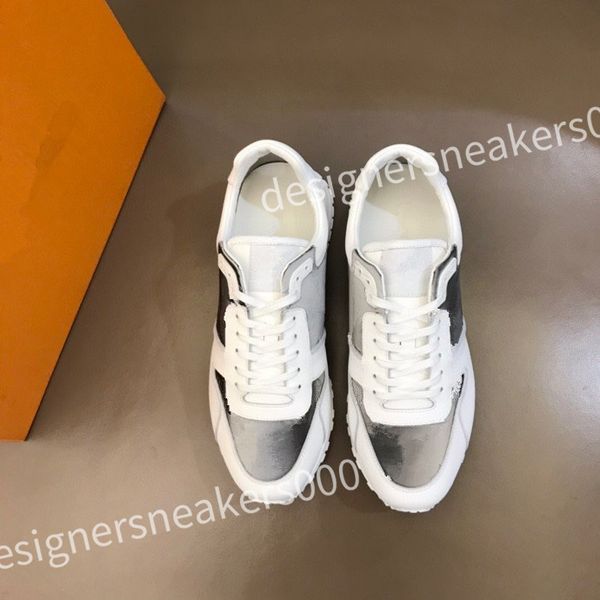 

sneakers fashion platform shoes embossed letter sneaker men women trainers genuine leather casual shoe rd0806, Black
