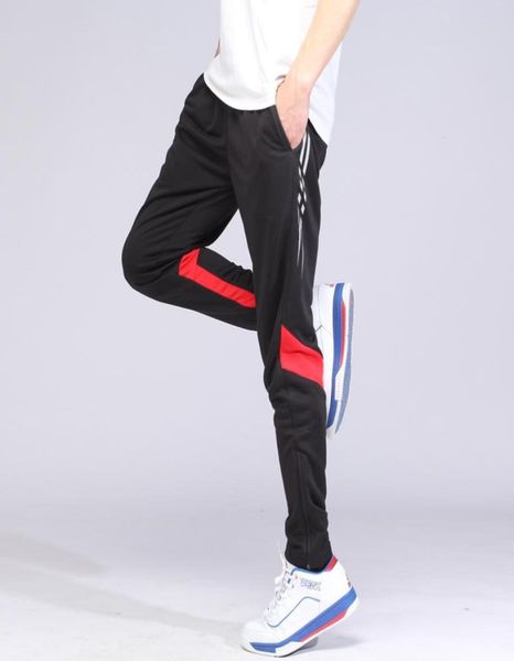 

whole2017 new kids soccer training pants slim skinny breathable quick dry running pants men039s sports tracksuit futbol le4972704, Black;blue