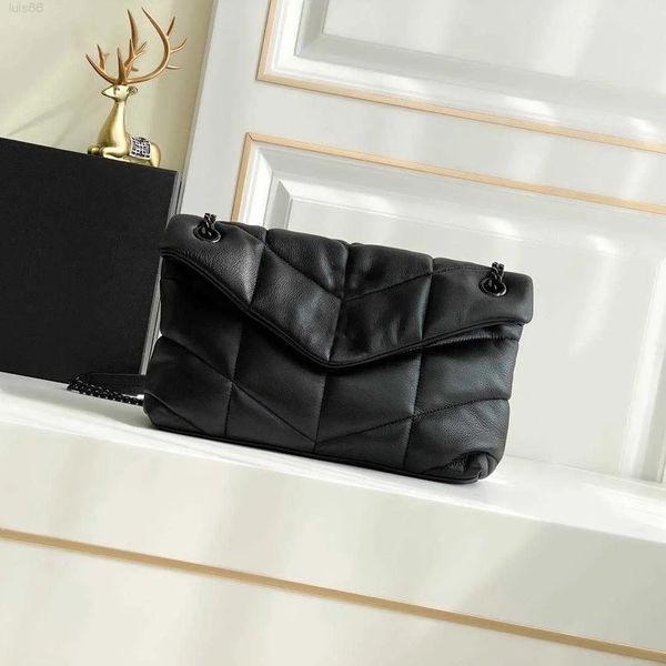 

2023 original cloud bag women tote fashion designer luxury handbags purses loulou puffer chain bag brand classic flip shoulder bags crossbod