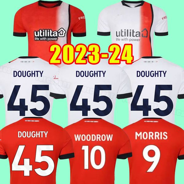 

23 24 luton town soccer jerseys man home donaghy berry 2023 2024 bradley berry lee burke mpanzu campbell football shirt mick away top, Black;yellow