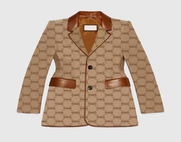 

b2668 women039s designer blazers clothing with full letters 2022 spring new released 9706508, White;black