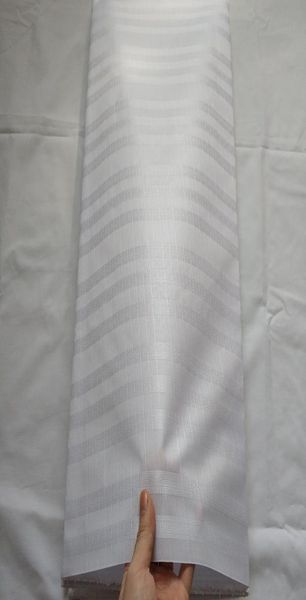 

african white color atiku lace 5 yards per piece for man cloth atiku fabric 100 cotton 5 yards white color 3837665, Black;white