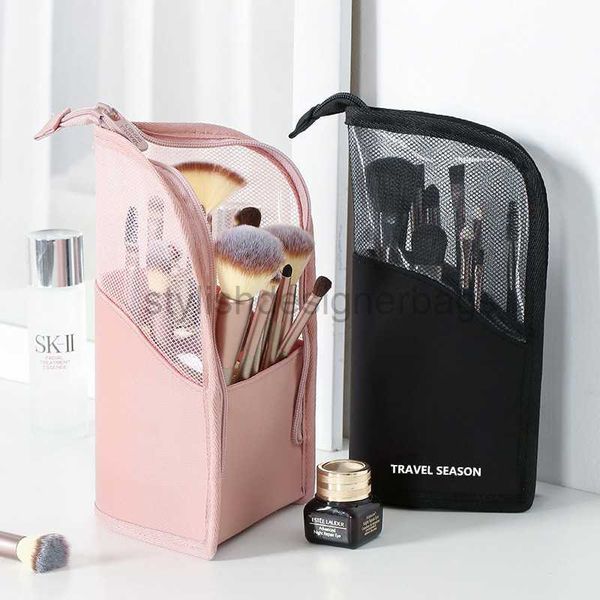 

cosmetic cases personalized self standing makeup bag portable waterproof visible storage large capacity dust proof induction bagstylishdesig