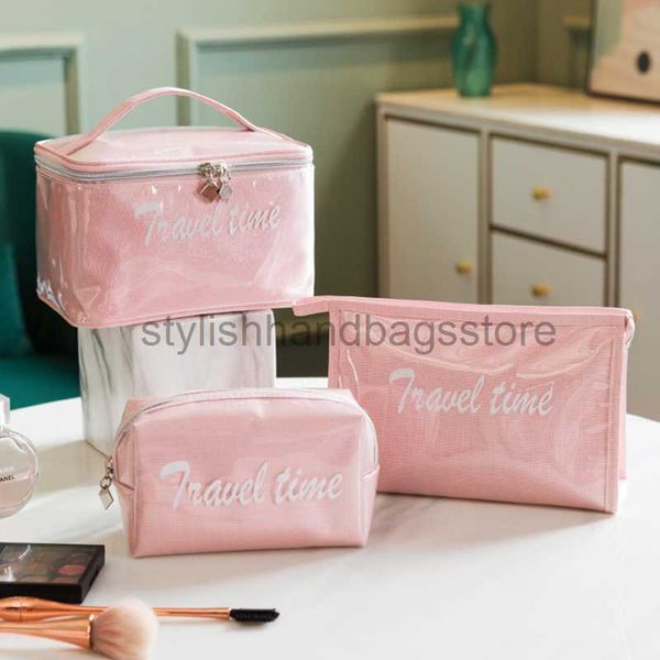 

cosmetic bags cases 2023 new jelly makeup storage bag women's waterproof makeup bag portable large capacity wash bagstylishhandbagsstor
