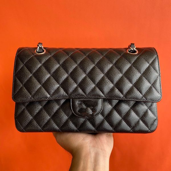 

designer bag 10a chain shoulder bags luxury handbag mirror quality classic cf bags lambskin flap bag 25cm mirror quality cross body bags tot