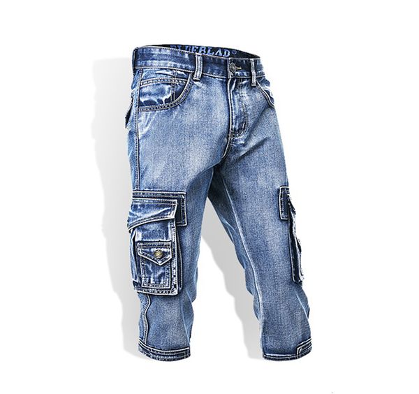 

men's jeans 2023 short multibag bikers military shorts 230809, Blue