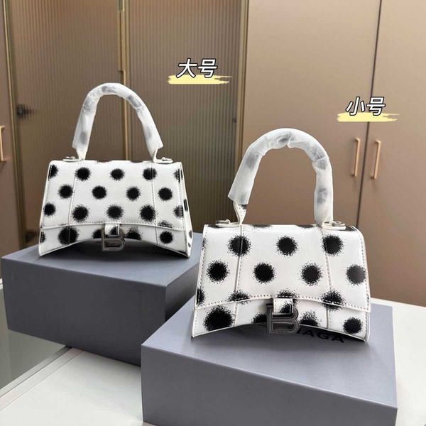 

hourglass bag polka dot crescent sweet and cute sen style crossbody handbag