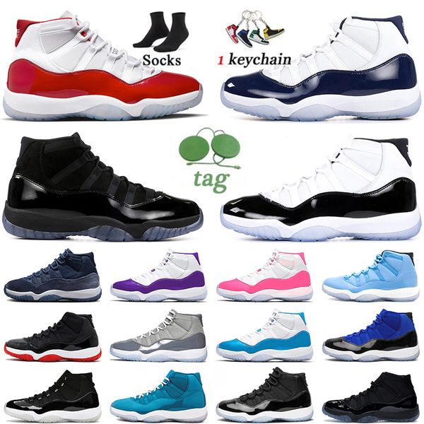 

mens cherry 11s jumpman 11 basketball shoes size 13 high bred cap and gown valentines day dmp white cement cool grey bred gamma blue retros