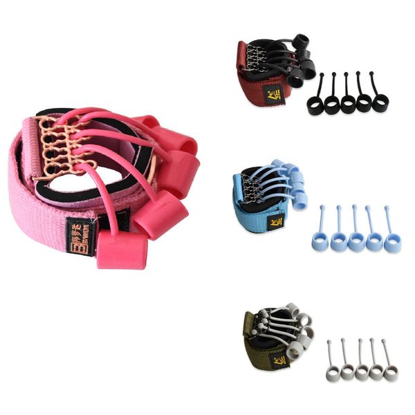 

hand grips portable hand gripper silicone finger yoga expander hand grip wrist strength trainer finger exerciser resistance band fitness 230