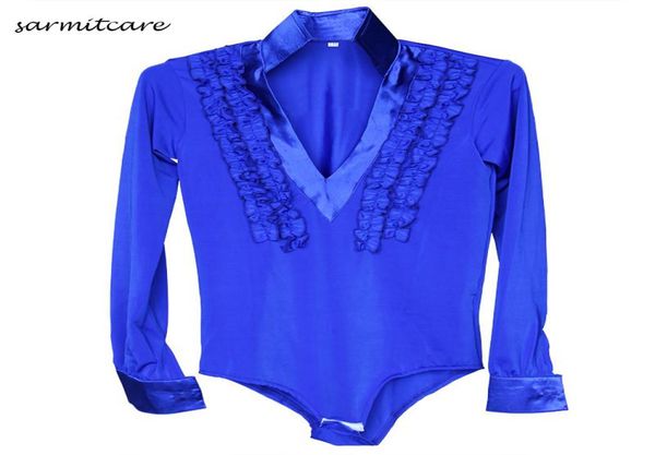 

cacare latin dance shirt for boy men stage wear 5 colors kids sizes d0086 ballroom costumes tango samba costume dance cl8058254, Black;red