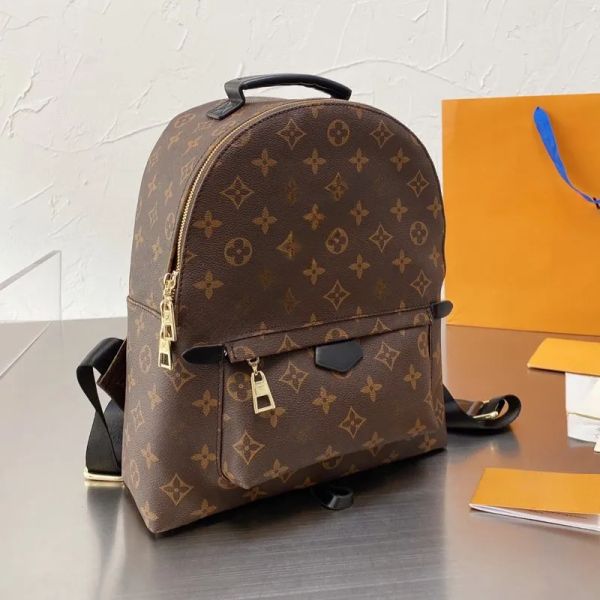 

designer women fashion designer backpack men travel classic printed canvas match leather gold chain shoulder louisity vuttonity strap clamsh