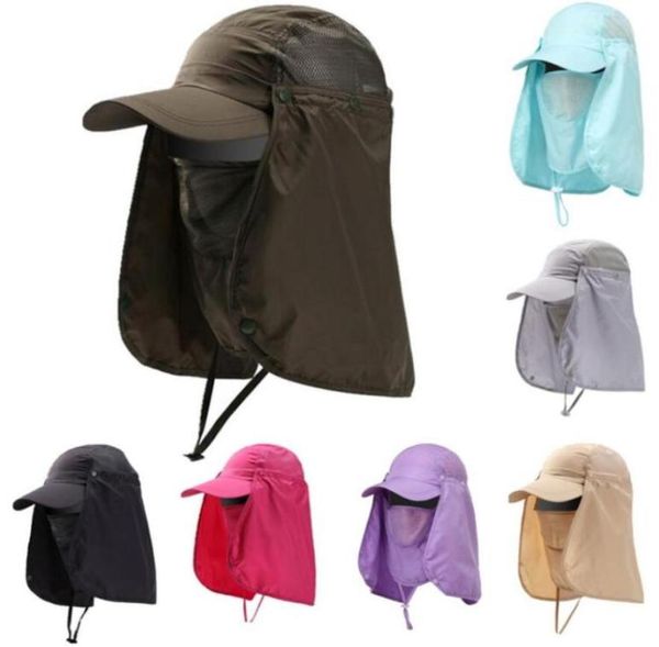 

fishing caps hiking camping visor hat uv protection face neck cover fishing sun protect cap vissende fisherman hat summer sunscree2714006, Black;green