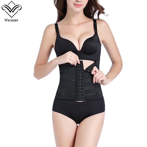 

abdomen slimming body shaper waist trainer corset waistband for women, Black;white