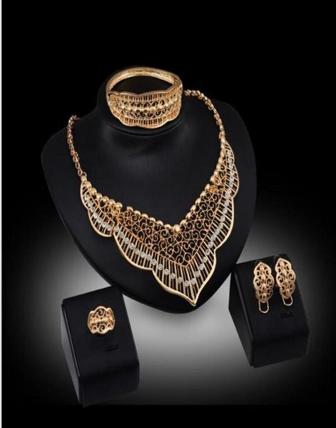 

online for carved leafs jewelry sets white gemstone necklace bracelet earrings rings 18k gold jewelry family of four gtomks041144651, Black