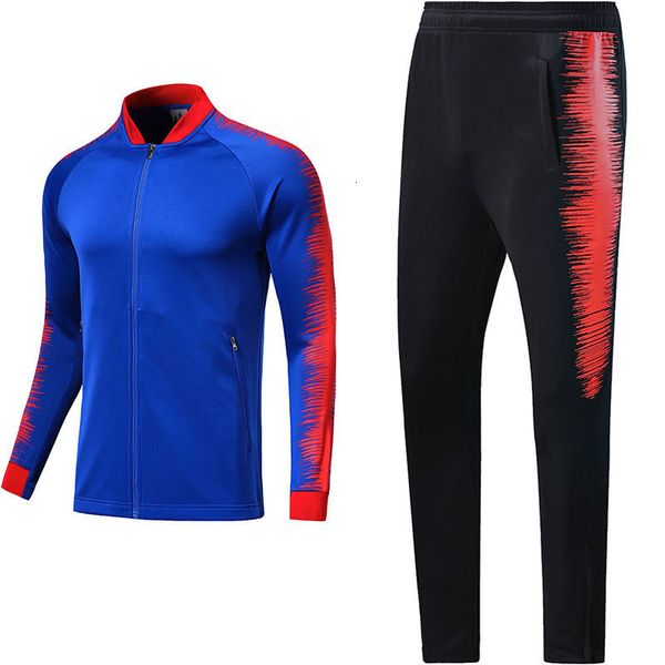 

men's tracksuits autumn winter soccer jerseys sets survetement football kits men youth running jackets sports training tracksuit unifor, Gray