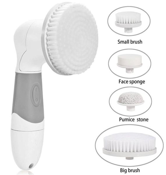 

4 in 1 electric facial cleanser deep cleansing skin care blackhead remover washing brush massager face body exfoliator brushes6493242