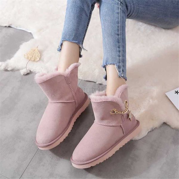 

boots 100% natural fur shoes women boots snow boots genuine sheepskin fashion ankle boots warm wool winter boots shoes flats shoes, Black