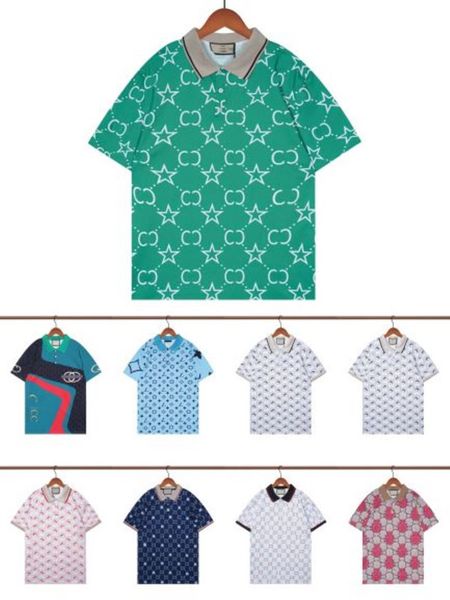 

mens t-shirts polos shirt designer summer short polo man with letters printed tshirts, White;black