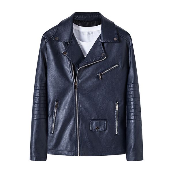 

men's jackets leather jacket fashion spring autumn causal motorcycle coat men stand collar slim pu mens streetwear 230809, Black;brown