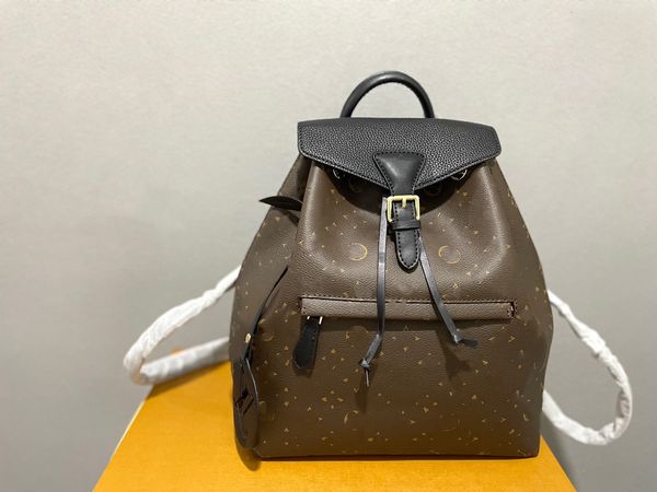 

m45205 designer bag montsouris bb backpack luxury style fashion packs women backpack handbags embossed flowers drawstring school bags classi
