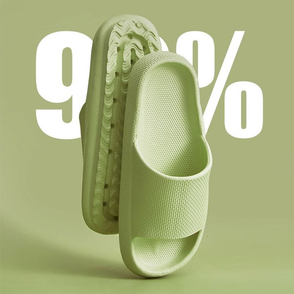 

slippers thick platform shoes cloud summer flip flops women nonslip bathroom home mute slides eva soft couples sandals 230808, Black