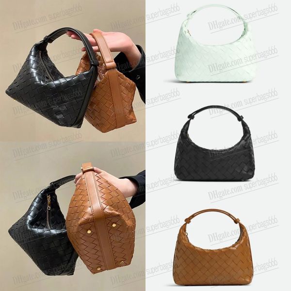 

wallace shoulder bag quality designers small womens intrecciato leather black purse luxurys handbags classic zipper hobo pouch purses