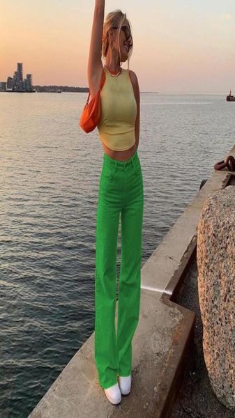 

women039s jeans 90s hip hop streetwear y2k fashion green harajuku 2021 for woman039s high waist straight vintage denim trous9202080, Blue