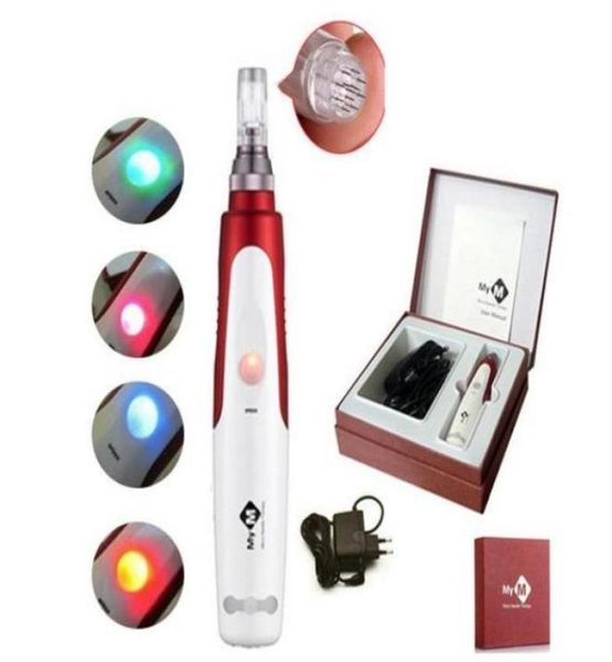 

electric derma stamp dermapen micro needle roller facial beauty equipment with 52pcs cartridgesdermapen store82328568807951