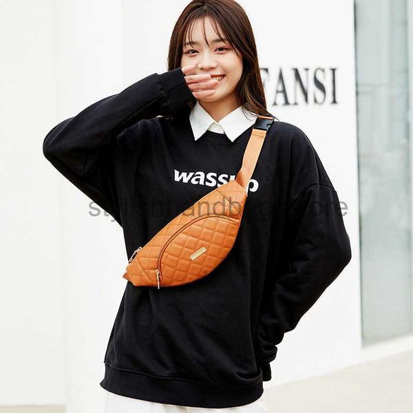 

waist bags 2022 new waistpack fashion lingge crossbody bag simple solid travel chest bag leisure lingge bagstylishhandbagsstore