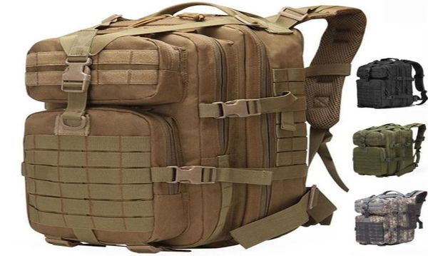 

50l large capacity tactical backpacks molle army assault bags outdoor hiking pack man trekking camping hunting backpack327r9584819