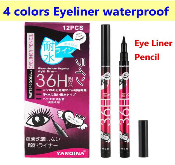 

eyeliner pen eye liner pencil 36h eyeliner pen 4 colors longlasting waterproof eye liner pencil highquality makeup dhl 1945521