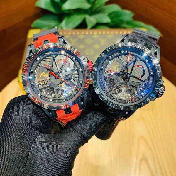 

46 series fully hollowed out tourbillon watch with excellent double transparent visual effect.