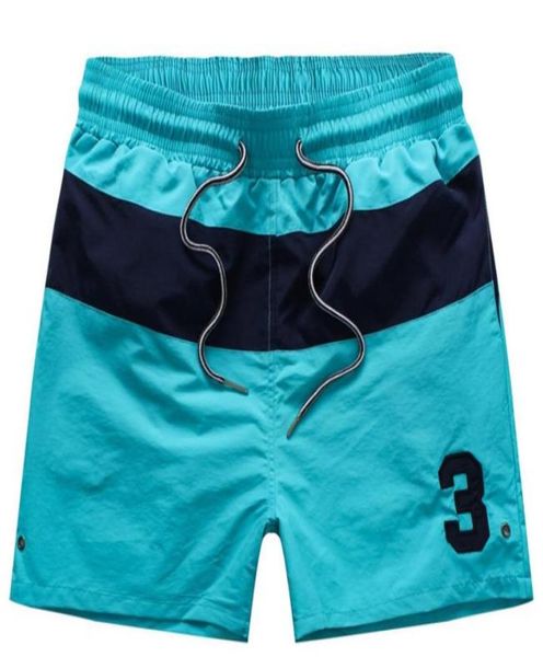 

whole summer men polo short swimwear nylon brand beach small horse swim wear board pants1452757, White;black