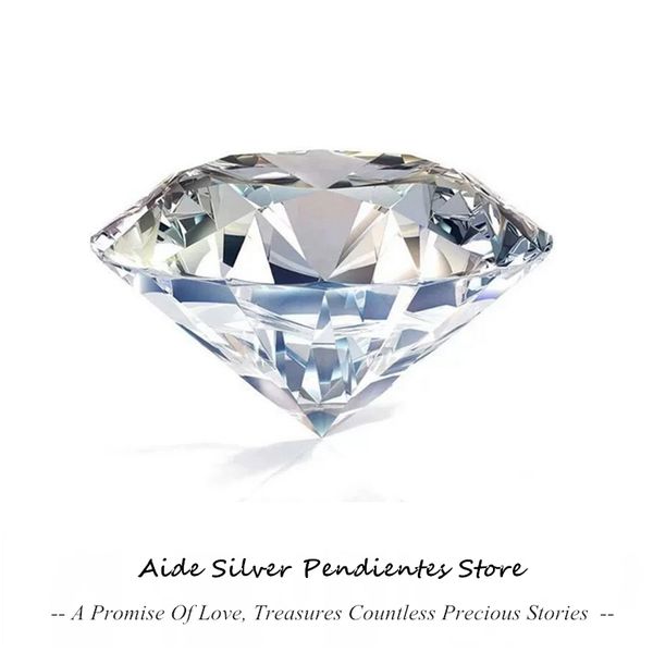 

loose diamonds aide certified stone gra loose gemstones multi size 37.5mm ghcolor vvs1 round gem 100% pass diamond test selling 230808, Black