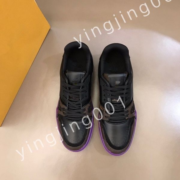 

luxury designer women outsole calfskin platform shoes rubber sneakers fashion casual shoe block fluorescent white sneakers rd0804, Black