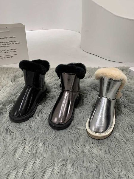 

boots snow boots ankle boots women 2020 new winter fashion casual plus velvet warm waterproof non-slip cotton shoes, Black