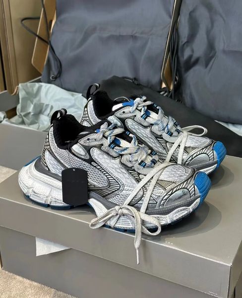 

popular sporty 3xl sneakers shoes track 9 9.0 men women retro sports nylon trainers mesh breath shoelaces runner skateboard walking eu35-46, Black