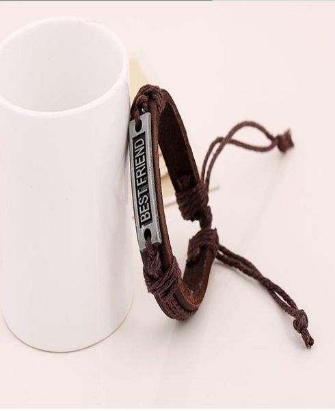 

charm vintage multilayer charm leather bracelet women believe bracelets jewelry friends gift4131271, Golden;silver