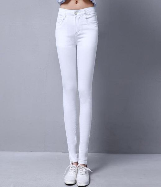 

women039s jeans lguch 2021 classic skinny woman stretch tight korean fashion jean femme teenage girl denim womens black white 1248351, Blue