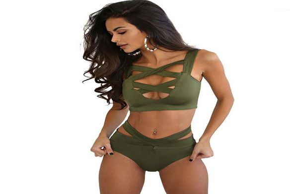 

2019 new bikini sets solid swimsuit push up high waist bikini swimwear swimsuit bathing suit women swim wear19716890, White;black