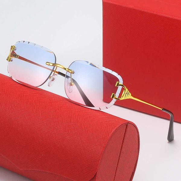 

taiglasses kajia frameless cut edge square sunglasses popular on the internet for women in street pgraphy trend 32, White;black