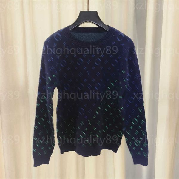 

fall sweater women r pullover sweatshirt knitwear long sleeve crew neck pullovers knit shirt gradual color jacquard designers sweaters women, White;black