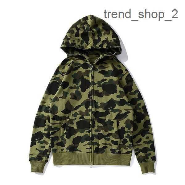 

men's designer hooded zippered jacket bapes hoodie camouflage print shark hoodie bathing ape y2k american street fashion selling hoodie, Black