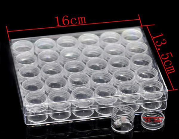 

whole1pc rectangle acrylic clear beads display storage transparent compartments organizers cases covers boxs container wlid9654938, Black;white