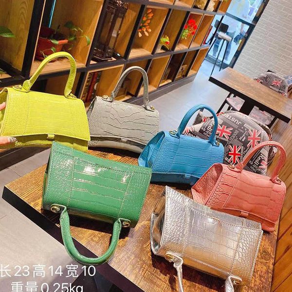 

bag new hourglass bag b women's high version crocodile pattern mini single shoulder messenger handbag