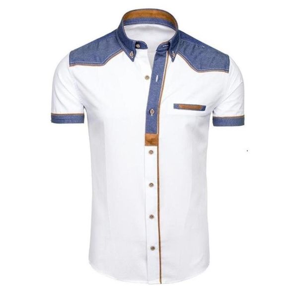 

plus size 3xl men long sleeve patchwork button down casual shirts solid work slim fit shirt plus size mens outdoor clothes9374591, White;black