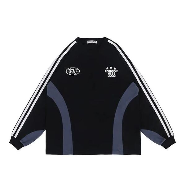 

round neck long sleeve t shirt men's plus tees women 23ss, Black;brown