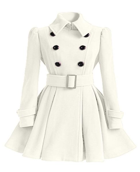

ladies ice lady elegant a-line long cashmere blend coats turn down collar double breasted solid female wool blend coat4195375, Black