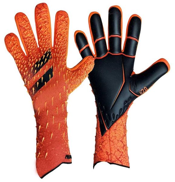 

2021 2022 new latex goalkeeper gloves no finger guards thickened football gloves4594508, Black