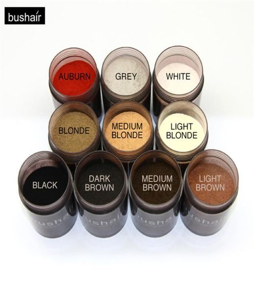 

bushair hair building fibers natural plant 10 colors hair loss solutions no animal ingredient 25g 088oz full hair instant9864545